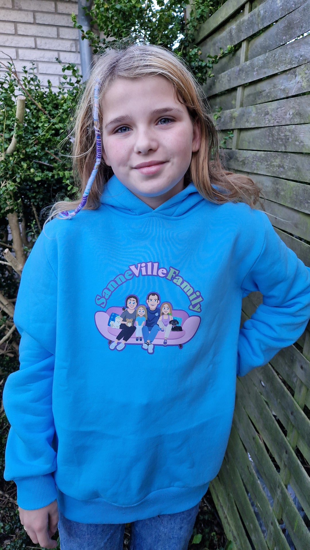 SanneVilleFamily SOFA Blå Hoodie