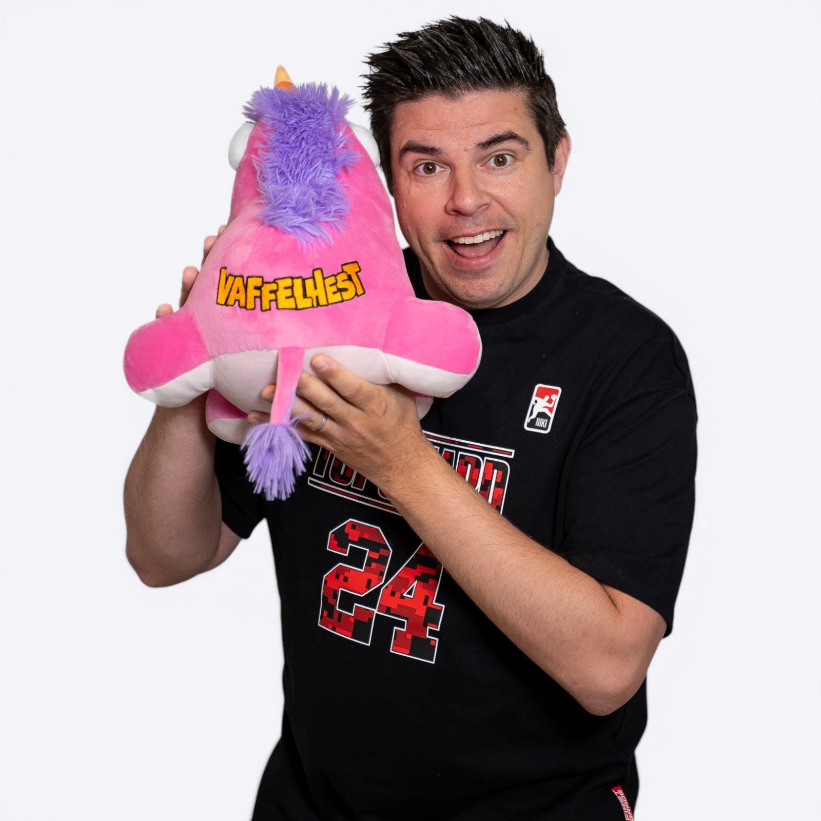 Niki Topgaard Vaffelhest - Squish Heads - 40 cm