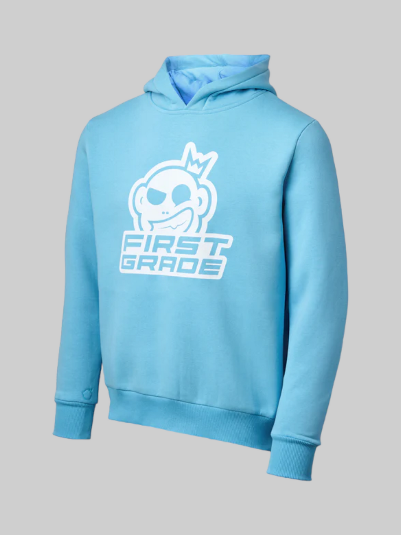 FirstGrade - CLUB / LOGO - Light blue hoodie 