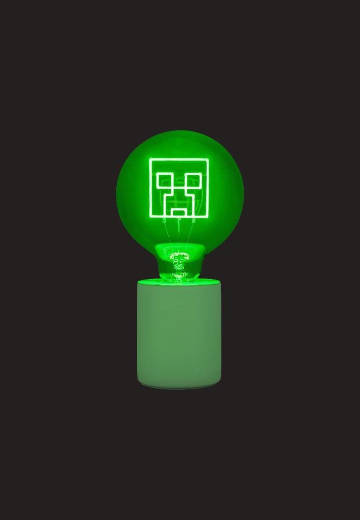 Minecraft Creeper - Led Neon Bulb lampe