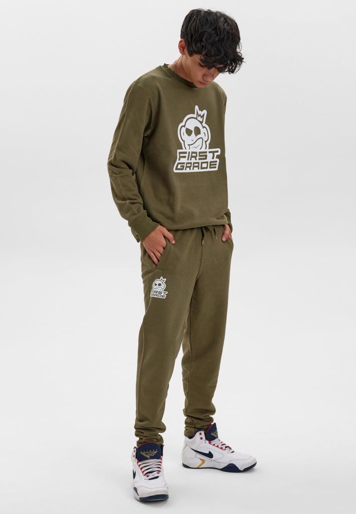 FirstGrade - CLUB - Army green crewneck