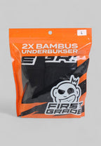 FirstGrade Bambus Underbukser - Sort (2 par)