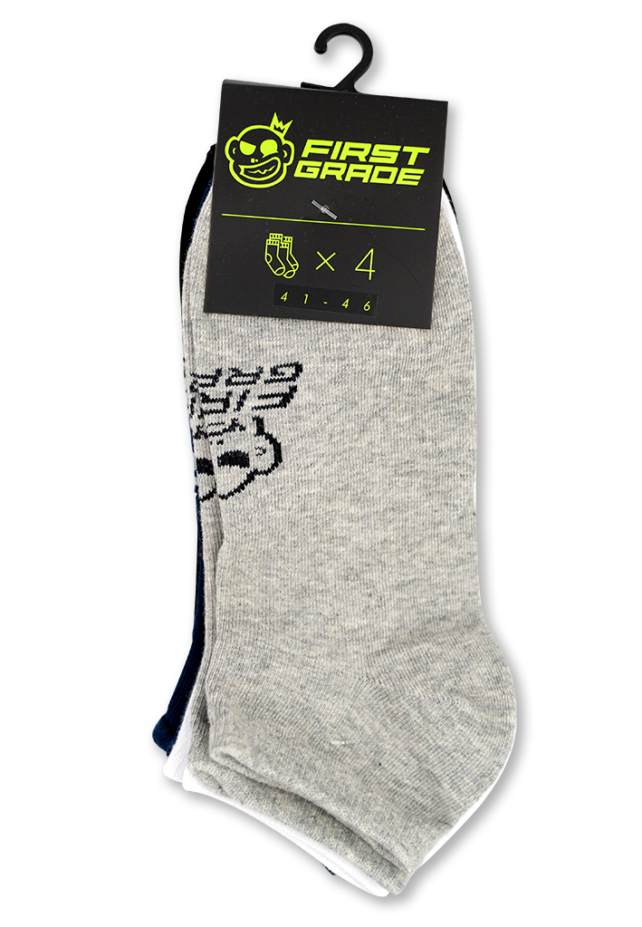 4-pack FirstGrade ankle socks
