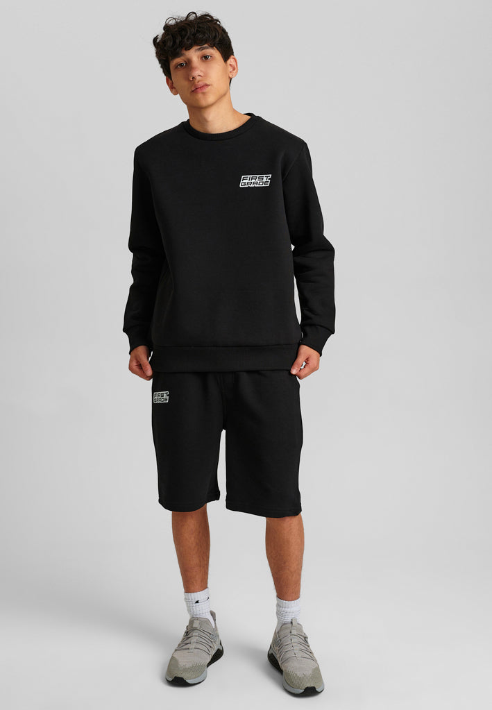 FirstGrade CLUB Shorts Black / TEXT